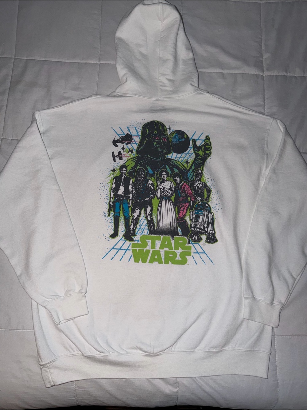 Star Wars White Graphic Hoodie XL